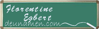 Florentine Egbert Visitenkarte